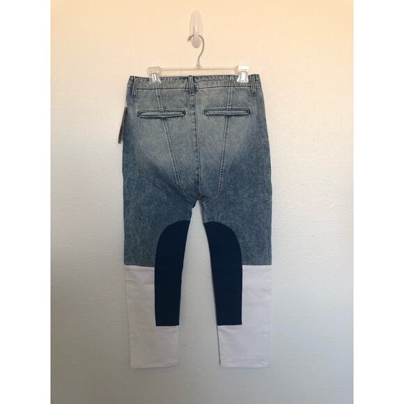 Sandrine Rose Indigo Wide Leg Harem Patchwork Jeans - 26 - Picture 5 of 11